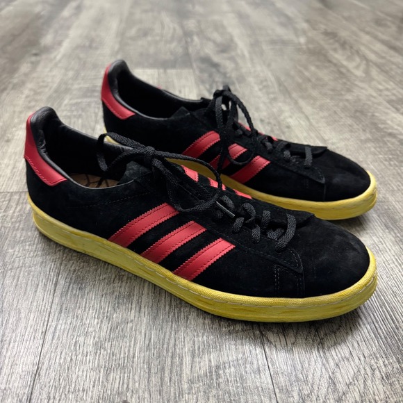 Adidas Campus 80s Mita Black Red 2012 Sneakers Sz Men's 10.5